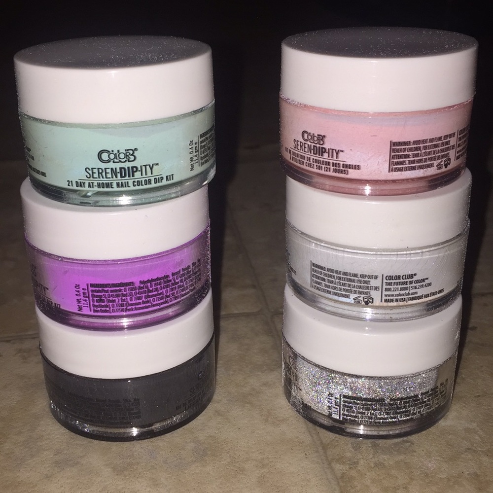 6 Serendipity gel dip powders